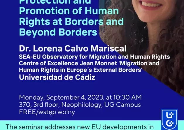 Lecutre Dr. Lorena Calvo Mariscal 'Migration in Europe's Southern Border: Protection and…